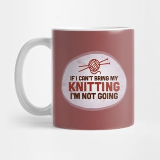 Fun Vintage Knitting Graphic For Knitters Mug